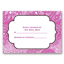 Happily Henna - Response Card and Envelope