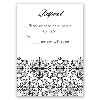 Joyous Day - Response Card and Envelope