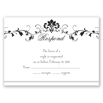 Epic Romance - Response Card and Envelope