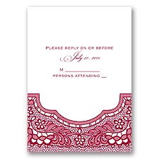 Vintage Romance - Response Card and Envelope