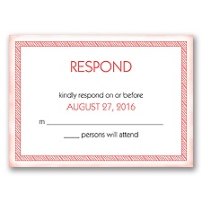 Brilliant Banner - Response Card and Envelope