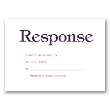 Color Me Happy - Response Card and Envelope