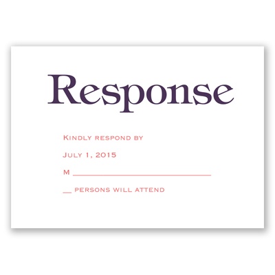 Color Me Happy - Response Card and Envelope