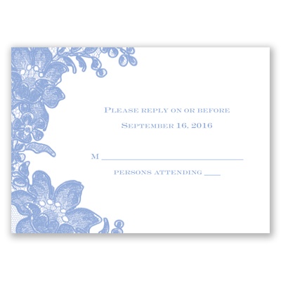 Lace Fantasy - Response Card and Envelope