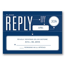 Our Love Story - Response Card and Envelope