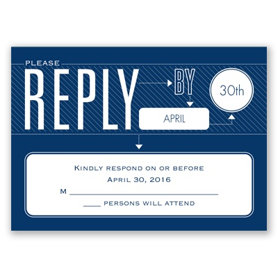 Our Love Story - Response Card and Envelope