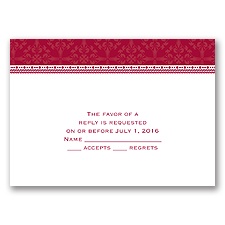 Victorian Charm - Apple - Response Card and Envelope