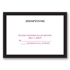 Classic Photo Album - Response Card and Envelope