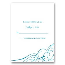 Swirling Beauty - Response Card and Envelope