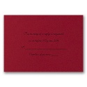Twilight Black and Red Rose - Response Card and Envelope