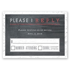 Pretty Proclamation - Response Card and Envelope