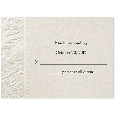 Truly Texture - Response Card and Envelope