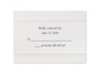 Parisian Pocket - Response Card and Envelope
