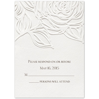 Love in Bloom - Response Card and Envelope