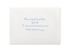 Ornate - White - Response Card and Envelope