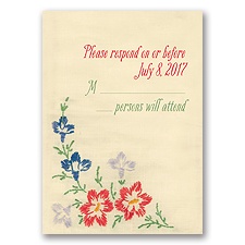 Pretty Prairie - Response Card and Envelope