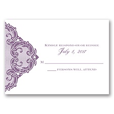 Love Lace - Response Card and Envelope