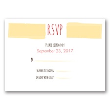 Flirty Fall Fling - Response Card and Envelope