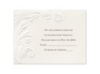 Embossed Flourish - Response Card and Envelope