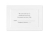Bright White Panel - Response Card and Envelope