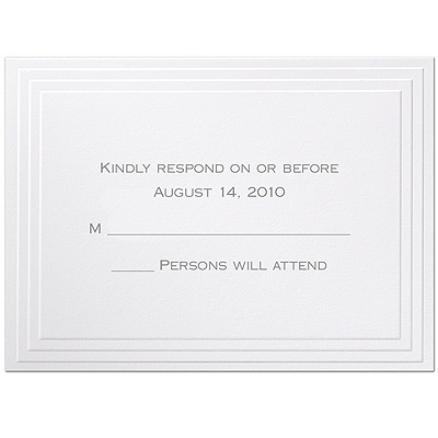 Timeless - Response Card and Envelope