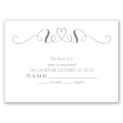 Gracefully Wed - Response Card and Envelope
