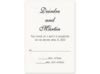 Modern Elegance Couple Script - Bright White Response Card