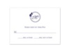 Circle Butterfly Monogram - Response Card and Envelope
