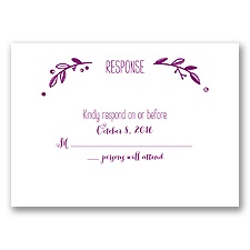 Pine Cone Wreath - Response Card and Envelope