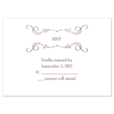 Perfect Vintage - Response Card and Envelope