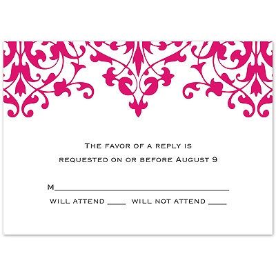 Romance - Watermelon Response Card and Envelope