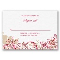 Flourish with Golden Shadow - Apple - Response Card and Envelope