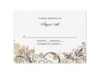 Flourish with Golden Shadow - Chocolate - Response Card and Envelope