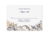 Flourish with Golden Shadow - Lapis - Response Card and Envelope