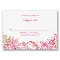 Flourish with Golden Shadow - Watermelon - Response Card and Envelope