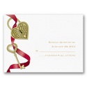 Key To My Heart - Apple - Response Card and Envelope