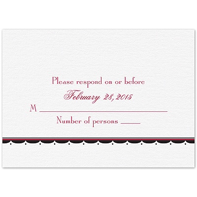 Simply Elegant - Response Card and Envelope