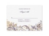 Flourish with Golden Shadow - Plum - Response Card and Envelope