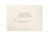 Antique White Triple Panel - Response Card and Envelope