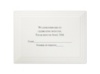 Bright White Triple Panel - Response Card and Envelope