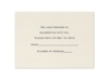 Ecru Shimmer Response Card and Envelope