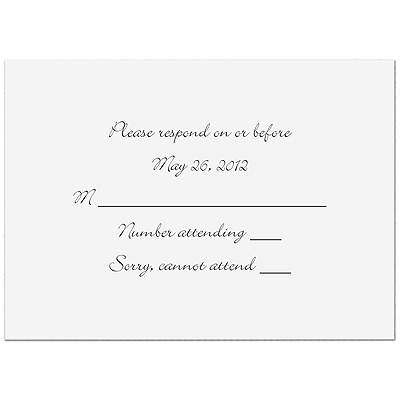 Gathering Leaves - Response Card and Envelope