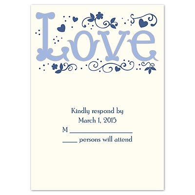 Feelings - Marine - Response Card and Envelope