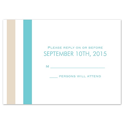 Sassy Stripes - Response Card and Envelope
