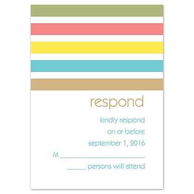 New Dimension - Pool - Response Card and Envelope