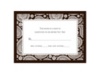 Perfect Paisley Duet - Chocolate - Response Card and Envelope