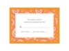 Perfect Paisley Duet - Tangerine - Response Card and Envelope