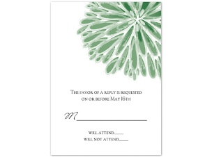 Burst of Color - Clover - Response Card and Envelope