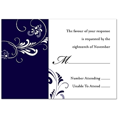 Always & Forever - Lapis - Response Card and Envelope