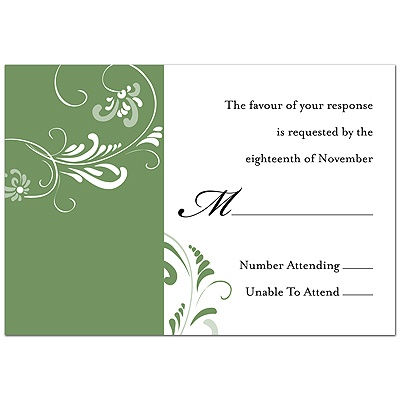 Always & Forever - Clover - Response Card and Envelope